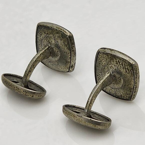 Antique Mother of Pearl Diamond Cuff Links - Picture 4 of 8